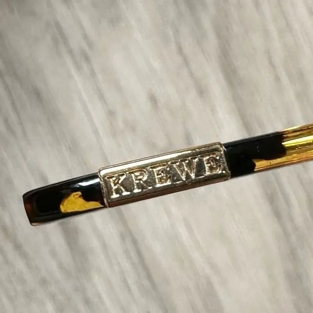 Krewe Laveau Nylon Sunglasses in Zulu 24K with Leopard Sleeve